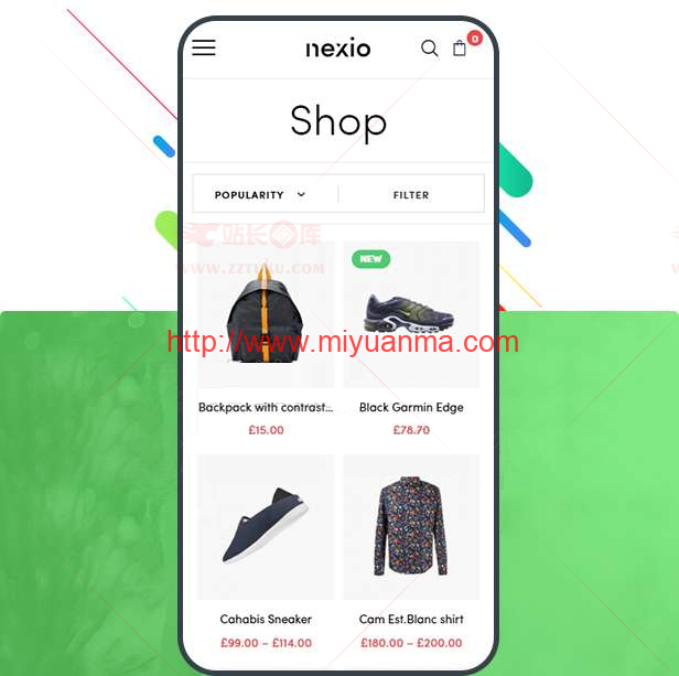 图片[1]-wordpress时尚服装WooCommerce商店主题：Nexio v1.0.7主题-觅源码网