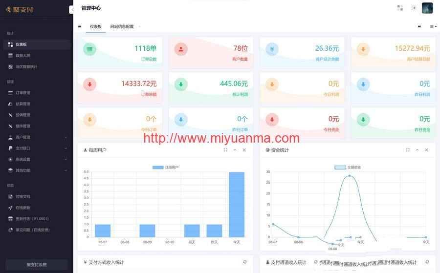 图片[2]-价值300元的全新重构聚支付支付源码 无授权 支持后台更新 代码未加密可随意二开-觅源码网